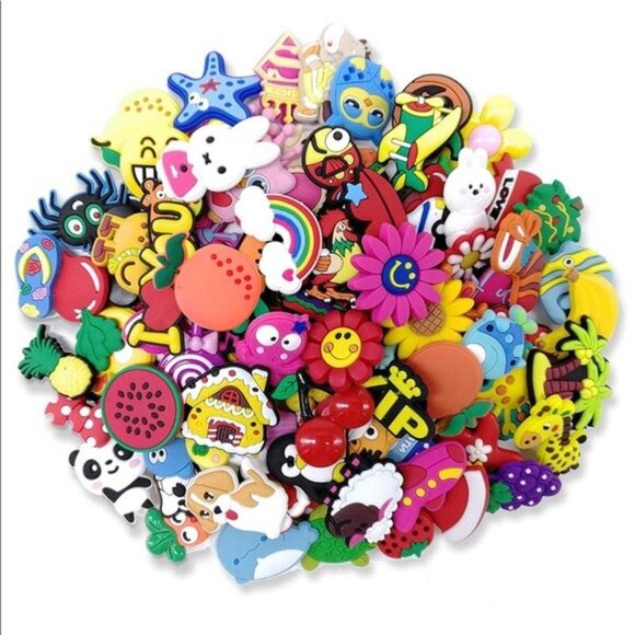 🎀100 Crocs shoe Charms NEW 🎀SHOES NOT INCLUDED - Picture 3 of 9